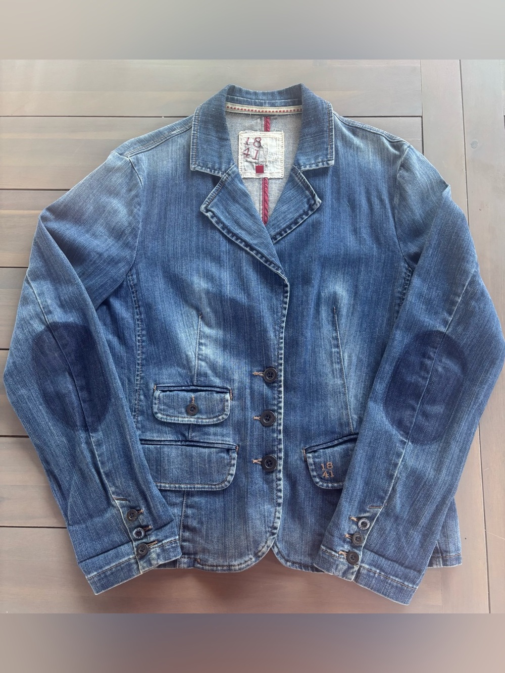 Women’s Blue Strech Denim Blazer